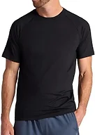 Gaiam Men’s Supine Crewneck Top, Relaxed Fit, Stretch Midweight Material, Black, Large