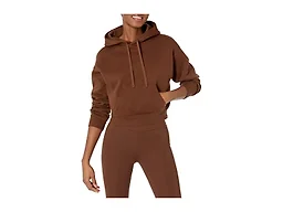 Amazon Essentials Women's Crop Pullover Hoodie Sweatshirt with Kangaroo Pocket (Available in Plus Size), Deep Brown, 6X