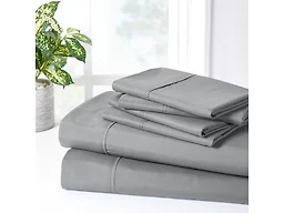 Bibb Home 2000 Count 6-Piece Bamboo Sheet Set with Suregrip