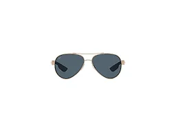 Costa Del Mar 06S4006 3356 56-14-126 Costa Del Mar Polarized Loreto Aviator Sunglasses Gold/Grey Polarized-580g