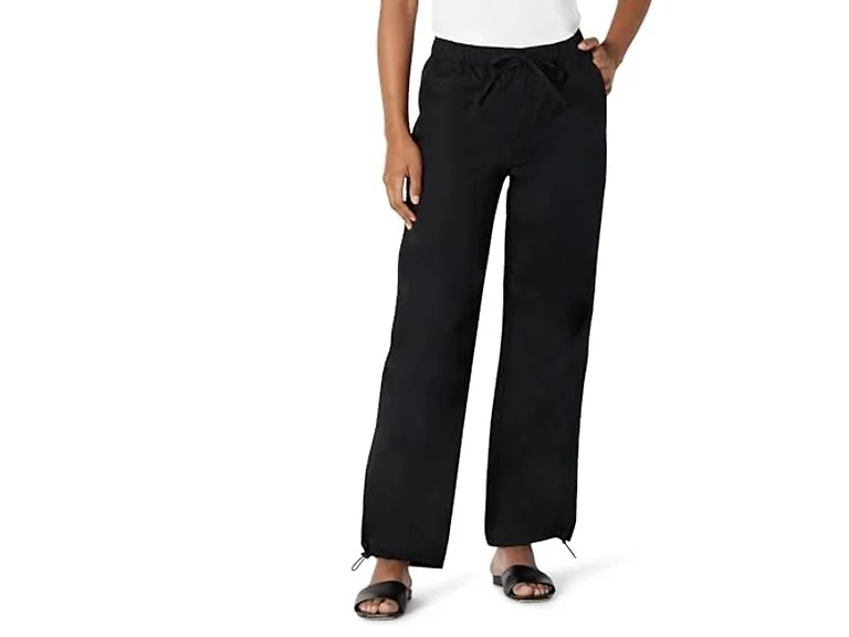 Amazon Essentials Women (L) Mid-rise Pant Black
