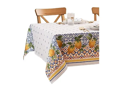Elrene Home Capri Lemon Tablecloth