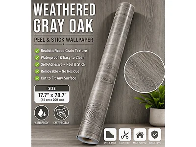 6Pk Peel & Stick Wallpaper 17.7" W × 78.7" L