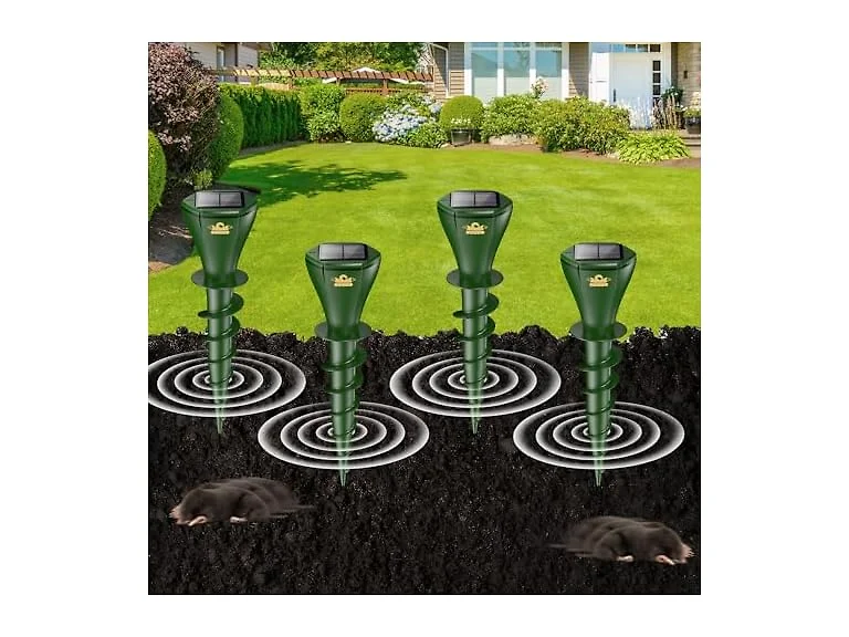 Mole Repellent for Lawns, Solar Powered