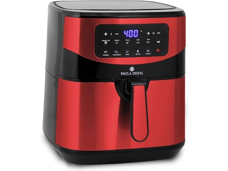 Paula Deen Stainless Steel 10 QT Digital Air Fryer (1700 Watts), LED Display, 10 (Open Box)
