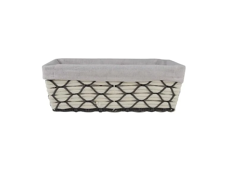 Simplify Large Shelf Woven Tote in White