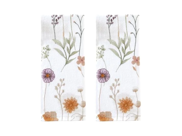 SKL Home Somerset Hand Towel Set-2p, White