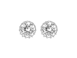 IGT-DAAS-DEBS6125 925 Sterling Silver Crown Studs Silver 