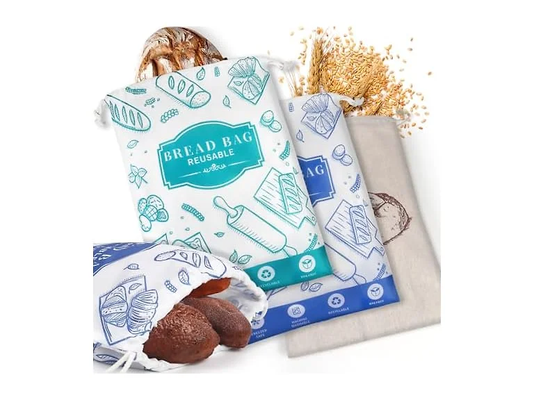 3-Pack Homemade Bread Bags