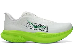Hoka Mach 6 Men's Shoes White/Neon Lime Size 7