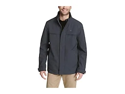 Dockers Men's Dwight Soft Shell Bib Jacket, Midnight Heather, Small