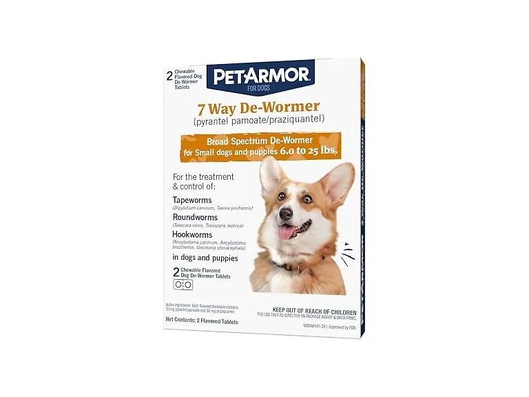 PetArmor 7 Way De-Wormer for Dogs, Oral Trea