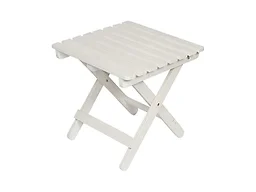 Shine Company 4119EW Square Wooden Folding Side Table Eggs