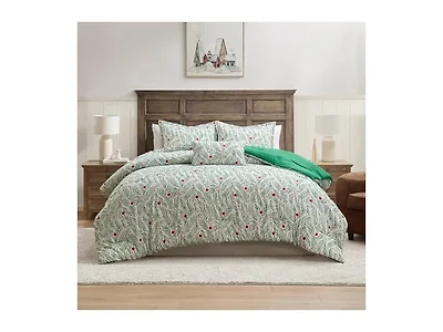 Hallmark King 4-Piece Holiday Bedding Festive Set