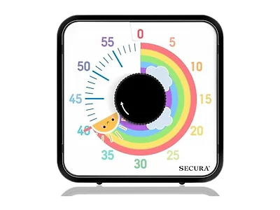 Secura 60-Minute Visual Timer, 7.5 Inch