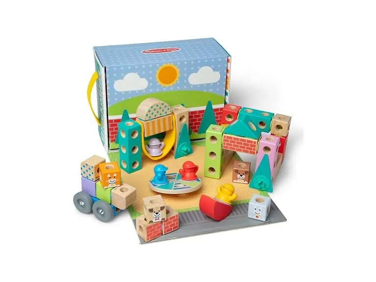 Melissa & Doug Wooden Building Blocks
