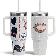 The Memory Company Officially Licensed 2-Pack Game Day Tumblers Team Spirit/Bling, Chicago Bears