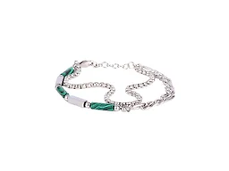 Iron Saints LGR-10-006B-03 Mens Curb Chain & Bead Bracele