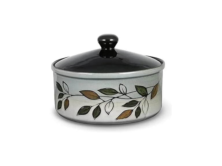 Pfaltzgraff Rustic Leaves Covered Casserole Dish