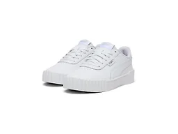 Puma Women's Carina 3.0 Sneaker, Puma White-Puma White-Puma Silver, 8