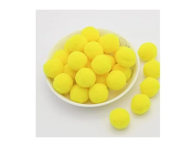 YYCRAFT Craft Pom Pom Balls 1.5 Size:1.5",Yellow