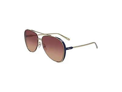 Ferragamo Unisex SF205S Sunglasses Gold Blue