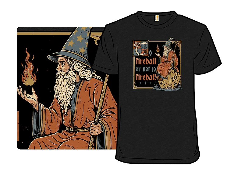 Medieval Wizard Fireball
