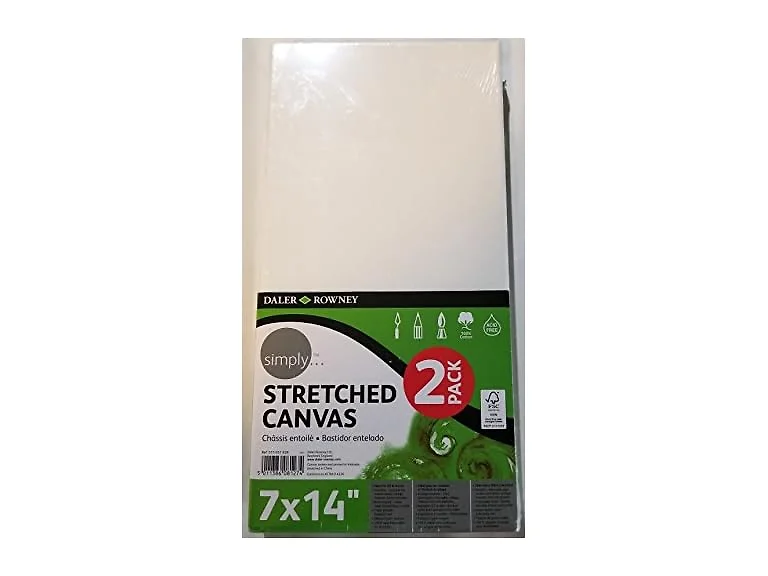Simply Stretched Canvas, White, 7x14