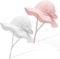 RIVBOS Toddler Sun Hat UPF 50+ Wide Brim Baby Bucket Hat for Boys Girls