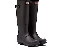 Hunter WFT1001RMA-BLK 7 Hunter Original Tall Back Adjustable Women's Boots Black