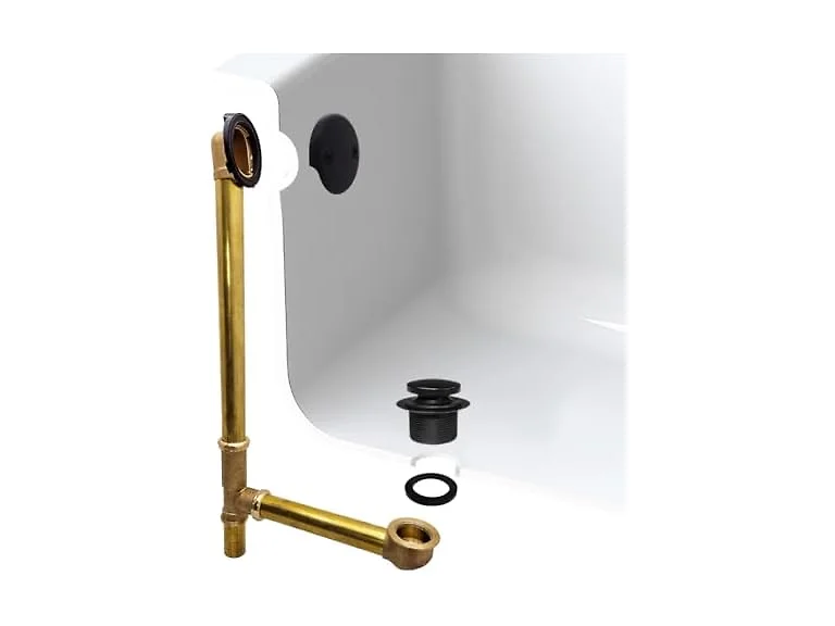 Westbrass A326-62 22-1/2" Brass Bath Waste & Overflow Assembly