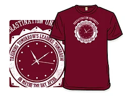Procrastination University - Men's Small