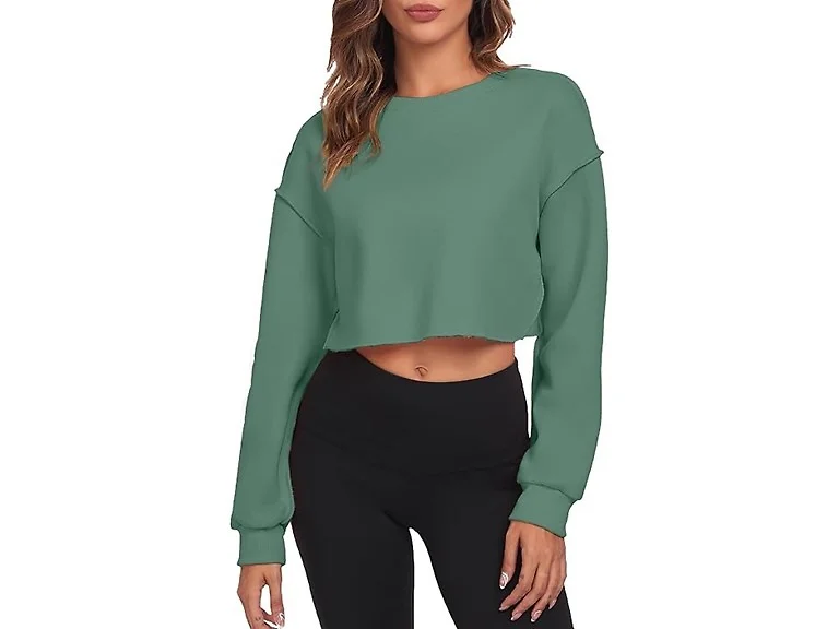 FKEEP Women (M) FKEEP Tops Oversized Fit Zgreen a