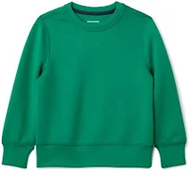 Amazon Essentials Boys' Active Sweat Relaxed-Fit Crewneck Pullover Sweatshirt, Emerald Green, X-Large