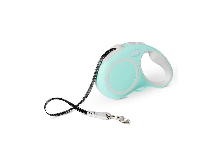 Amazon Basics Retractable Dog Leash, Double-Sided Reflective