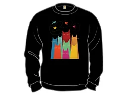 Minimalist Cats and Birds