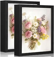 2 Pack Shadow Box Frame 11"x 14" - Wood Deep Shadowbox with Glass