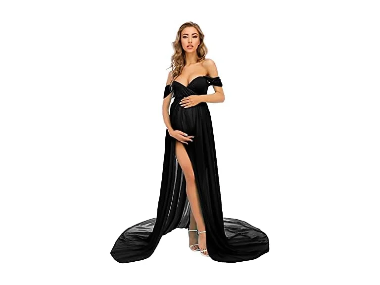 ZIUMUDY Women (L) ZIUMUDY Gown Black Large