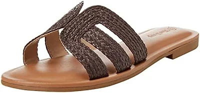 The Drop Women's Monika Flat H-Band Slide Sandal