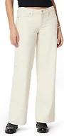 Amazon Essentials Women's Ultra Soft Low-Rise Wide Leg Jean, Ecru, 18