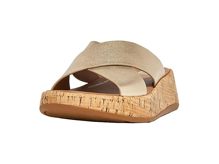 FitFlop F-Mode Metallic Flatform (Open Box)