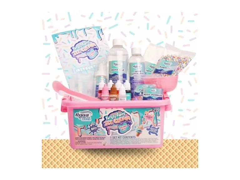 Aqua Endless Summer Turtle Swirl Ice Cream DIY Slime Kit