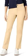 Amazon Essentials Women's High-Rise Slim-Fit Full-Length Straight-Leg Khaki Pant