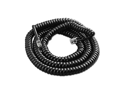 Trisonic 25ft Modular Coil Cord (Black)