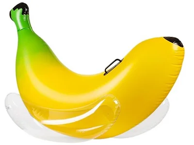 ZoneInflatable Banana Pool Float Rocker- Choose Size