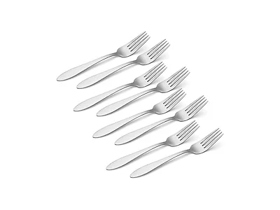 Oneida Taylor Everyday Flatware Dinner Forks, Set of 8