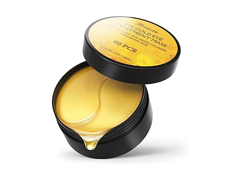 24K Gold Under Eye Patches - 60 Pcs Eye