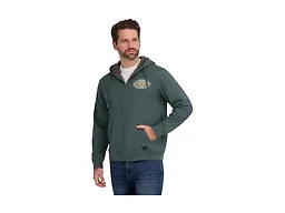 Billabong Mens Sherpa Lined Hoodie Jacket, Pine Green, L