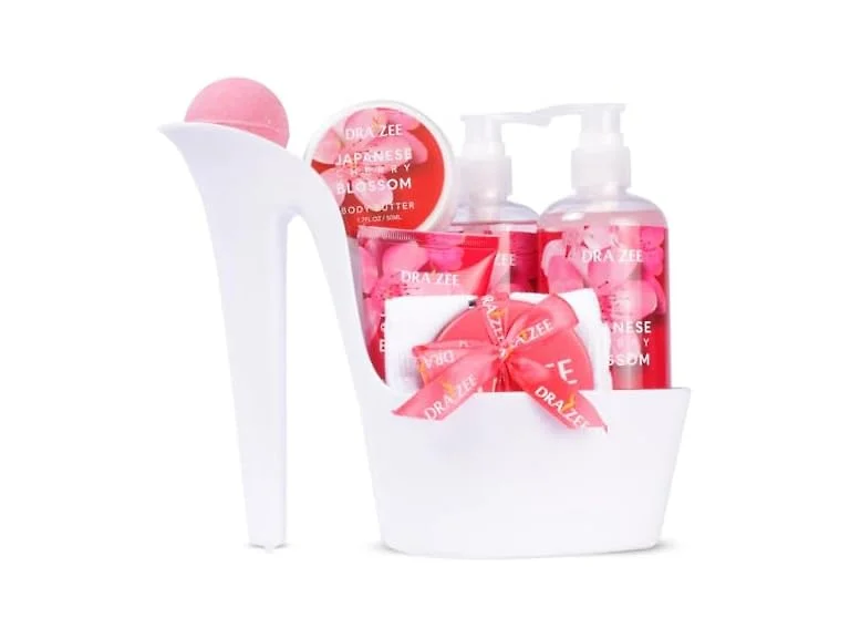 Draizee Luxury Spa Gifts for Women 8 Pc Cherry