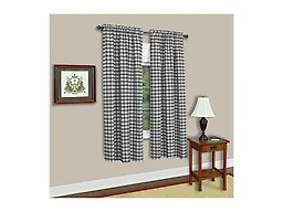 Sweet Home Collection SHC-PANEL-1605-63-SGE 42X63 Buffalo Check Single Panel Curtains Sage